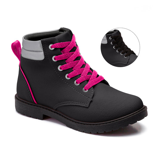 Bota Klin Rock Negra/ Rosa