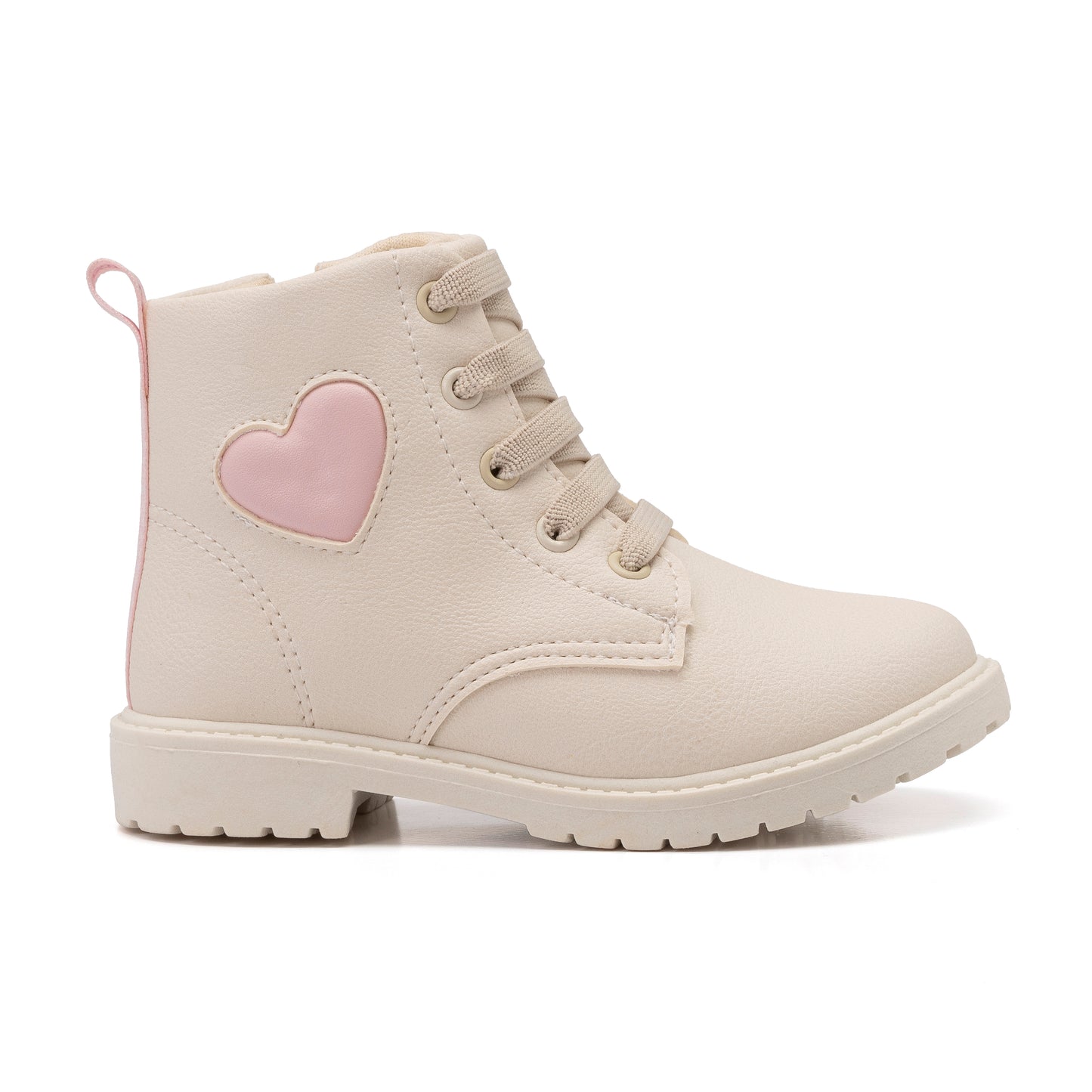 Bota Klin Rock Off White / Rosa