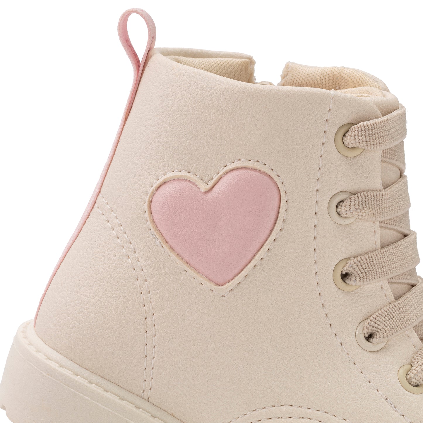 Bota Klin Rock Off White / Rosa