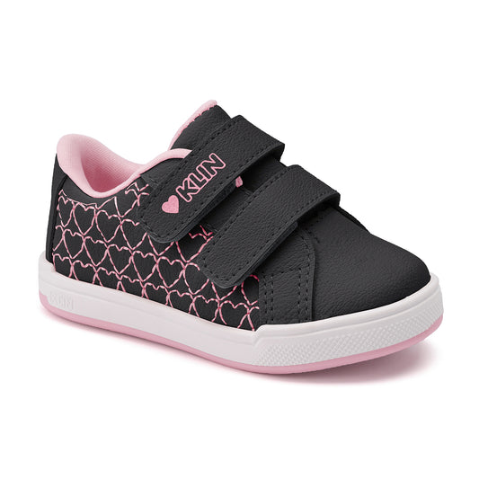 Tenis Klin Moon Negro / Rosa Pastel