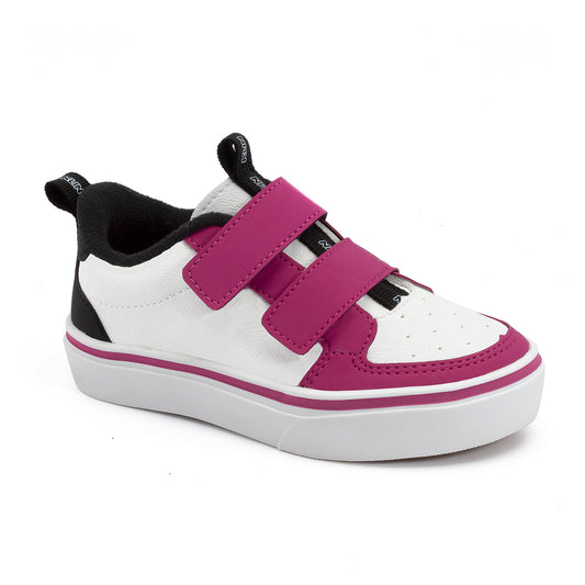 Tenis Klin Freestyle Mini Blanco Rosa Negro