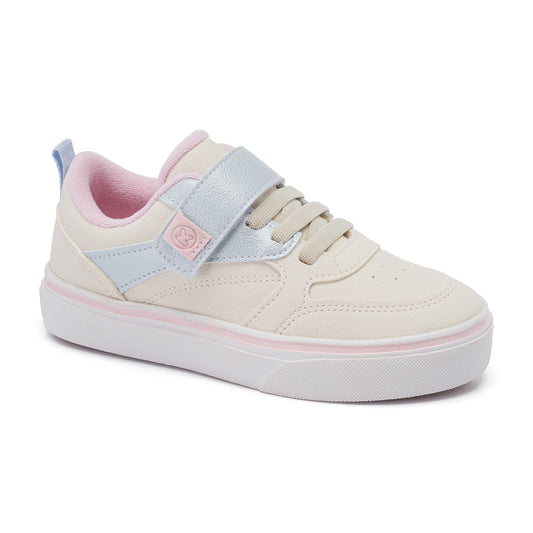 Tenis Klin Freestyle Off White/ Celeste Metalizado