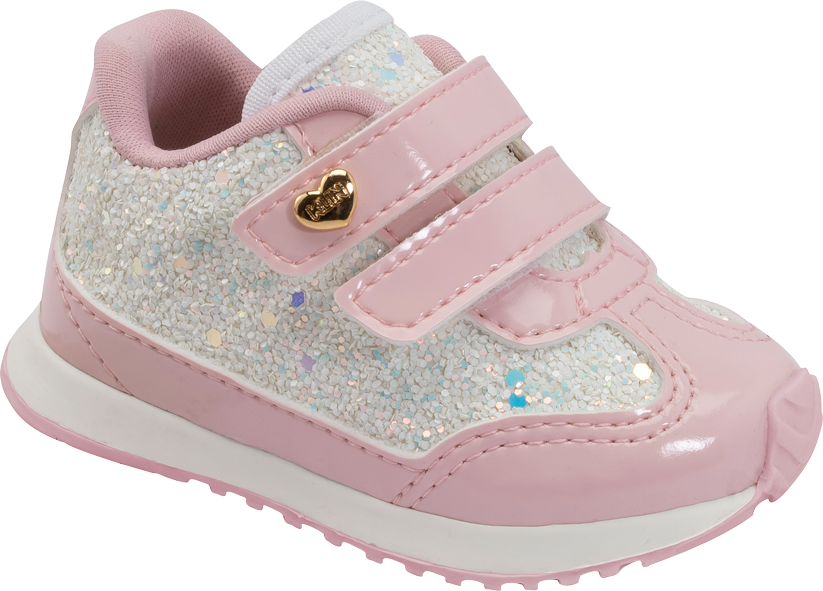 Tenis Klin Baby Walk Blanco Rosado