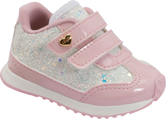 Tenis Klin Baby Walk Blanco Rosado