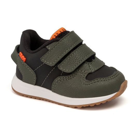 Tenis Klin Walk Negro Verde Militar