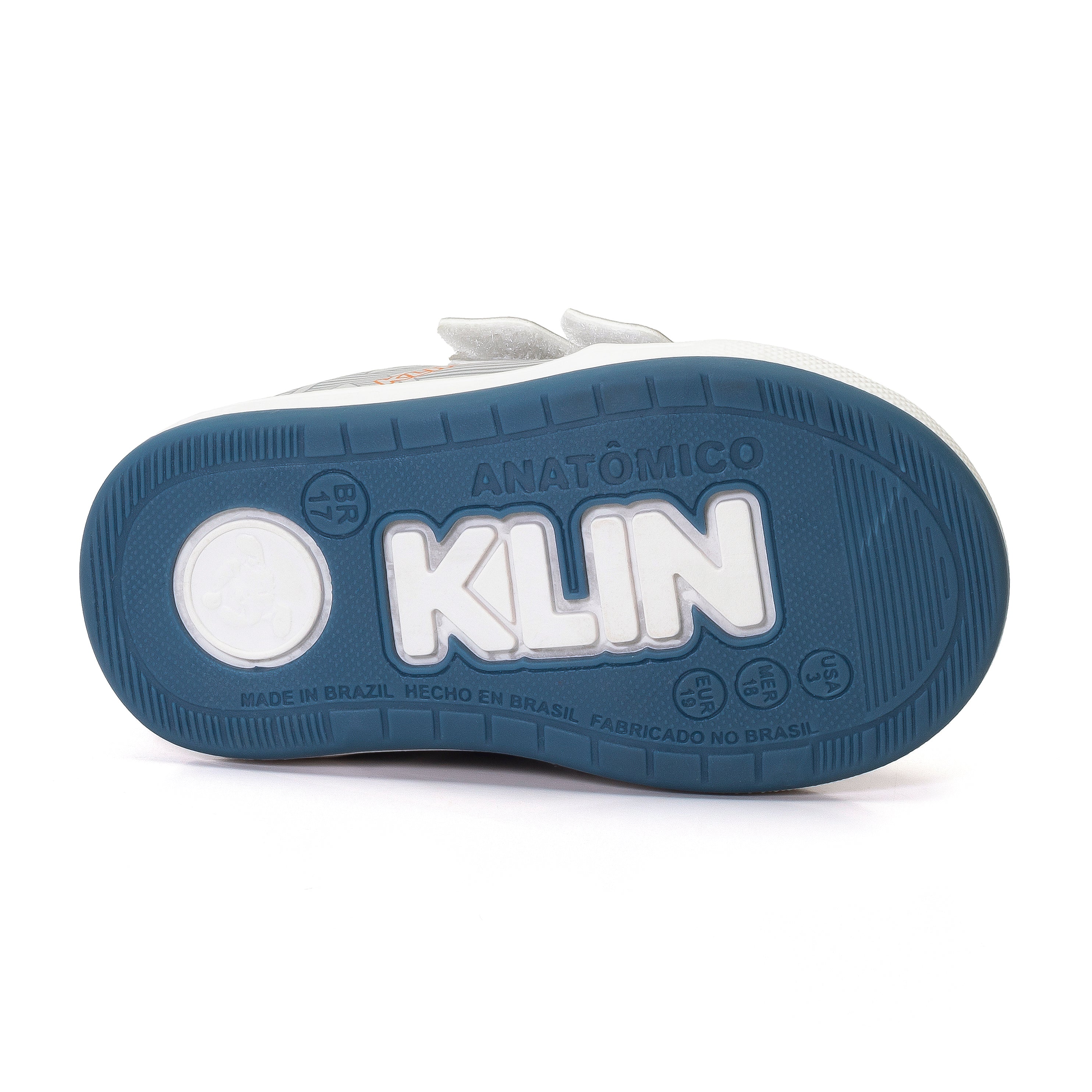 Zapato Klin Baby Flyer Gris Naranja