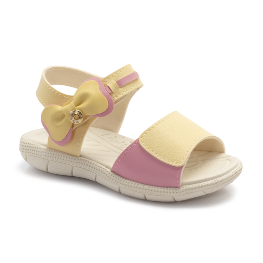 Sandalia Klin Tic Tac Casual Amarillo/ Rosa